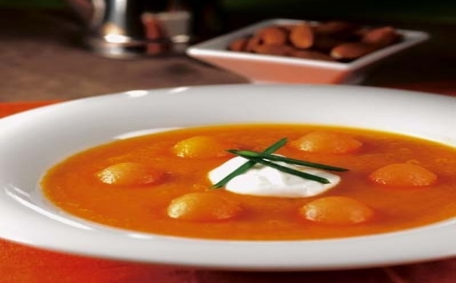 Crema de melón y zanahoria